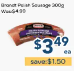 Oceans Fresh Food Market Brandt Polish Sausage offer