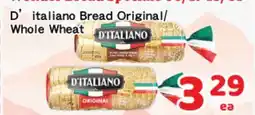 Oceans Fresh Food Market D'italiano Bread Original/ Whole Wheat offer