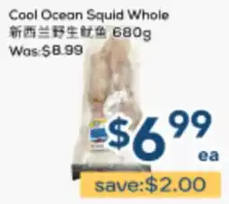Oceans Fresh Food Market Cool Ocean Squid Whole offer