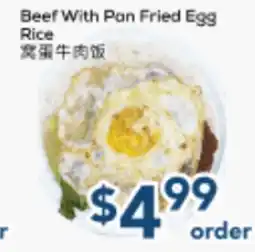 Oceans Fresh Food Market Beef With Pan Fried Egg Rice offer