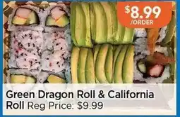 Blue Sky Supermarket Green Dragon Roll & California Roll offer