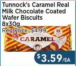 Blue Sky Supermarket Tunnock's Caramel Real Milk Chocolate Coated Wafer Biscuits offer