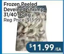 Blue Sky Supermarket Frozen Peeled Deveined Shrimp 31/40 offer