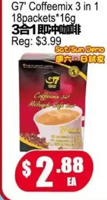 Yuan Ming Supermarket G7 Coffeemix 3 in 1 offer