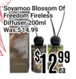 Nations Fresh Foods Soyamoo Blossom Of Freedom Fireless Diffuser offer