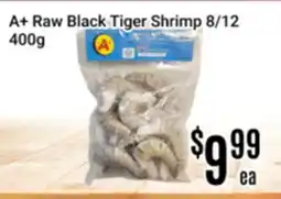 Nations Fresh Foods A+ Raw Black Tiger Shrimp 8/12 offer