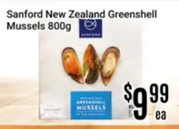 Nations Fresh Foods Sanford New Zealand Greenshell Mussels offer