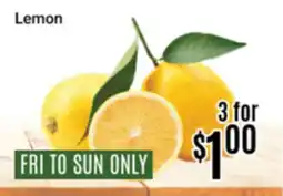 Nations Fresh Foods Lemon offer