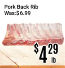 Nations Fresh Foods Pork Back Rib offer