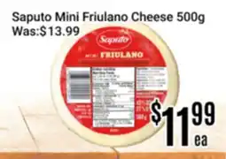 Nations Fresh Foods Saputo Mini Friulano Cheese offer