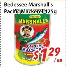 Bestco Food Mart Bedessee Marshall's Pacific Mackerel offer