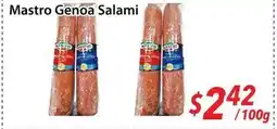 Bestco Food Mart Mastro Genoa Salami offer