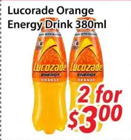 Bestco Food Mart Lucorade Orange Energy Drink offer