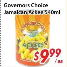 Bestco Food Mart Governors Choice Jamaican Ackee offer