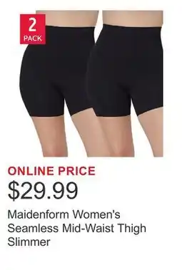 Costco Maidenform Women's Seamless Mid-Waist Thigh Slimmer offer