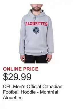 Costco CFL Men's Official Canadian Football Hoodie - Montréal Alouettes offer