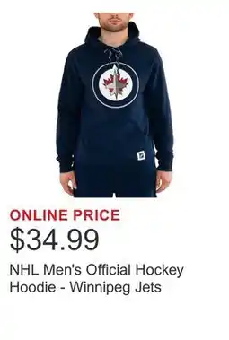 Costco NHL Men's Official Hockey Hoodie - Winnipeg Jets offer