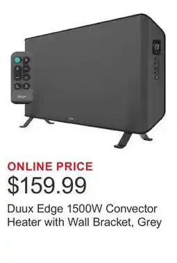 Costco Duux Edge 1500W Convector Heater with Wall Bracket, Grey offer