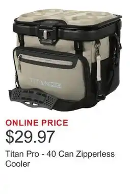 Costco Titan Pro - 40 Can Zipperless Cooler offer