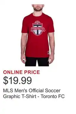Costco MLS Men's Official Soccer Graphic T-Shirt - Toronto FC offer