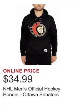 Costco NHL Men's Official Hockey Hoodie - Ottawa Senators offer