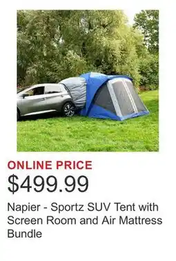 Costco Napier - Sportz SUV Tent with Screen Room and Air Mattress Bundle offer