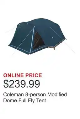 Costco Coleman 8-person Modified Dome Full Fly Tent offer