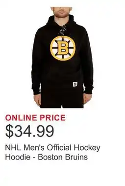 Costco NHL Men's Official Hockey Hoodie - Boston Bruins offer