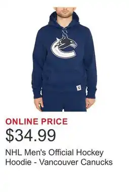 Costco NHL Men's Official Hockey Hoodie - Vancouver Canucks offer