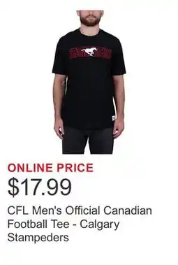 Costco CFL Men's Official Canadian Football Tee - Calgary Stampeders offer
