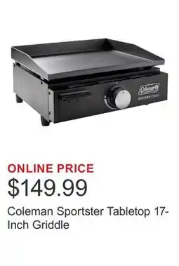Costco Coleman Sportster Tabletop 17-Inch Griddle offer