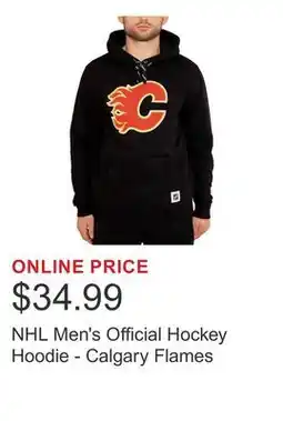 Costco NHL Men's Official Hockey Hoodie - Calgary Flames offer
