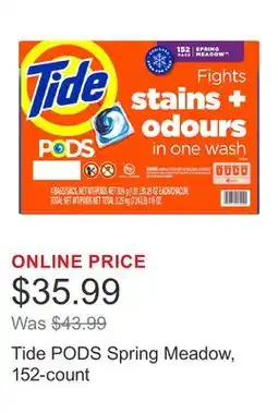 Costco Tide PODS Spring Meadow, 152-count offer