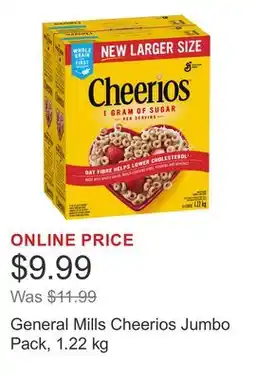 Costco General Mills Cheerios Jumbo Pack offer