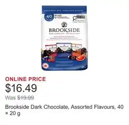 Costco Brookside Dark Chocolate, Assorted Flavours, 40 × offer