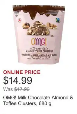 Costco OMG! Milk Chocolate Almond & Toffee Clusters offer
