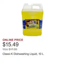 Costco Classi-K Dishwashing Liquid offer
