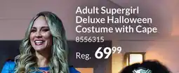 Party City Adult Supergirl Deluxe Halloween Costume with Cape offer