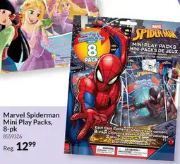 Party City Marvel Spiderman Mini Play Packs offer