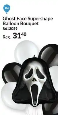 Party City Ghost Face Supershape Balloon Bouquet offer