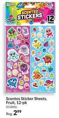 Party City Scentos Sticker Sheets offer