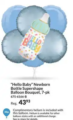 Party City Hello Baby Newborn Bottle Supershape Balloon Bouquet, 7-pk offer
