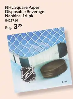 Party City NHL Square Paper Disposable Beverage Napkins, 16-pk offer