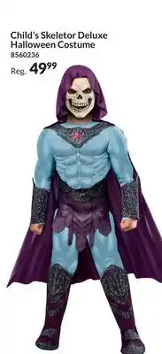 Party City Child's Skeletor Deluxe Halloween Costume offer