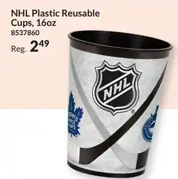 Party City NHL Plastic Reusable Cups, 16oz offer