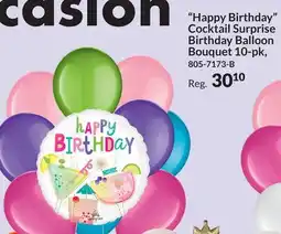 Party City Happy Birthday Cocktail Surprise Birthday Balloon Bouquet offer