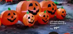 Party City LED Self Inflating Pumpkin Patch 8-ft offer