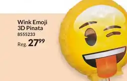 Party City Wink Emoji 3D Pinata offer