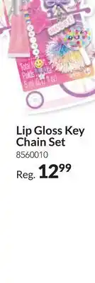 Party City Lip Gloss Key Chain Set offer