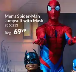 Party City Men's Spider-Man Jumpsuit with Mask offer